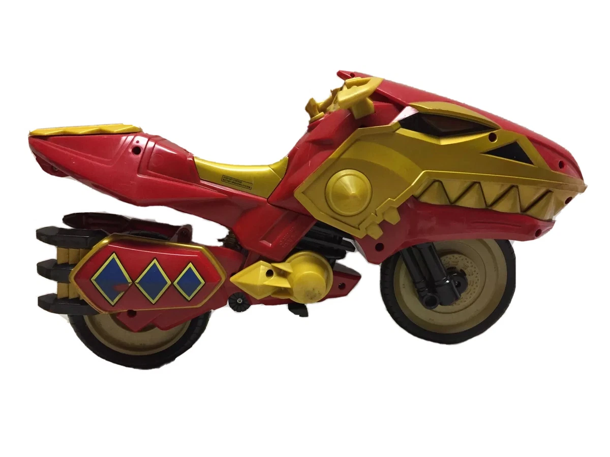 Bandai Might Morphin Power Rangers Motorcycle Bike Red Gold