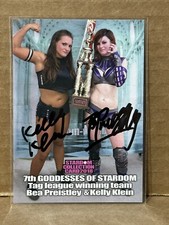 Bea Priestley Kelly Klein 2018 Stardom Rookie Dual Autograph NXT Blair Davenport