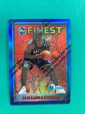 1995-96 Topps Finest Refractor Jamal Mashburn #214 coating