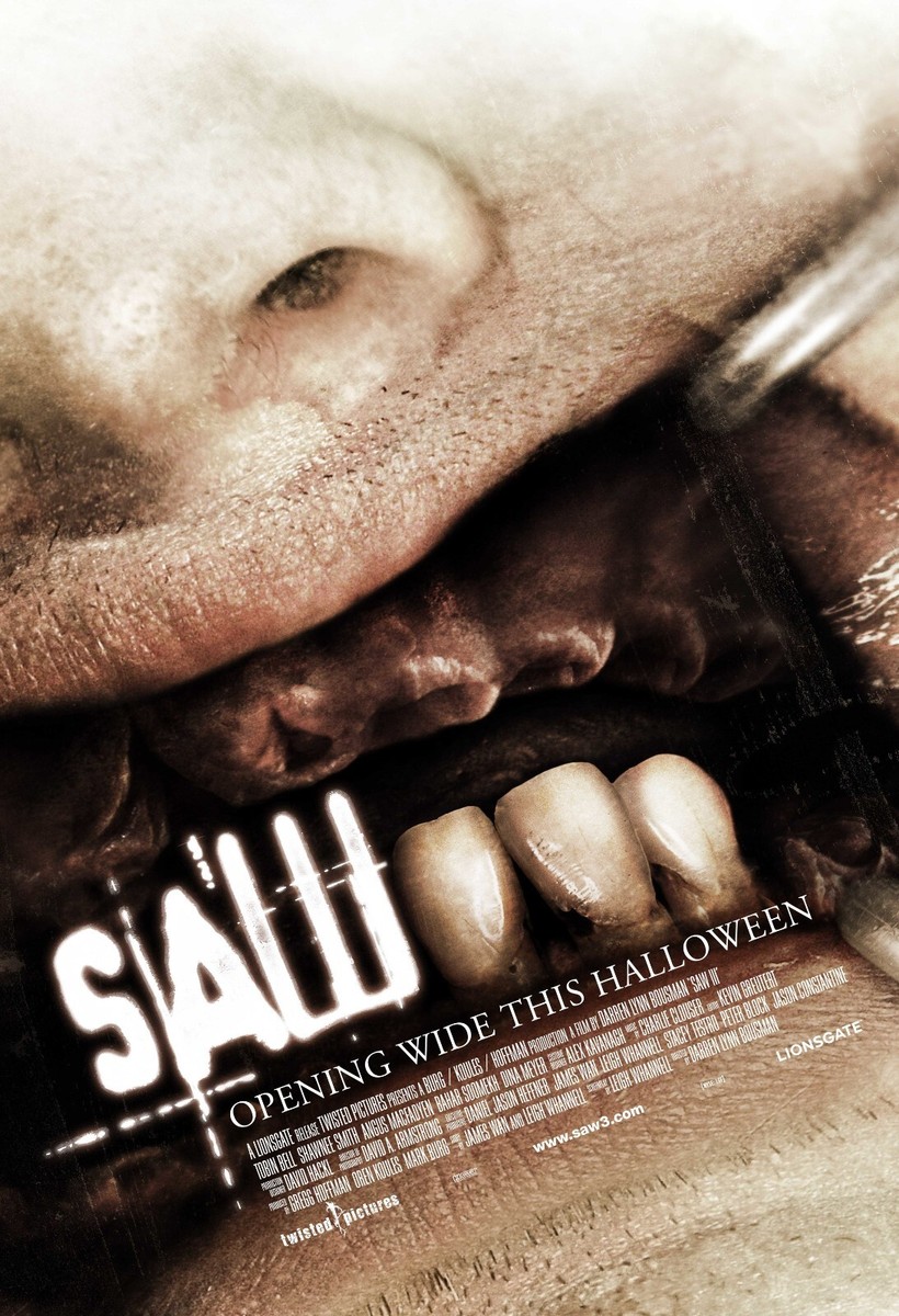 2006 Saw III Movie Poster 11X17 Horror Jigsaw Tobin Bell