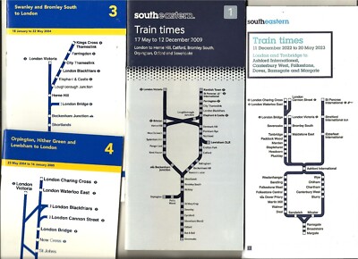 London Blackfriars South Eastern Trains Fahrpläne 1 2 4 Orpington Ashford stati