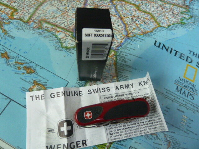 Wenger 16813 Evogrip S557 Swiss Army Knife, Red