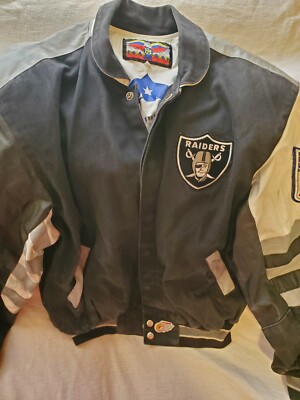 Vintage NFL Oakland Raiders Genuine Jeff Hamilton Leather Jacket