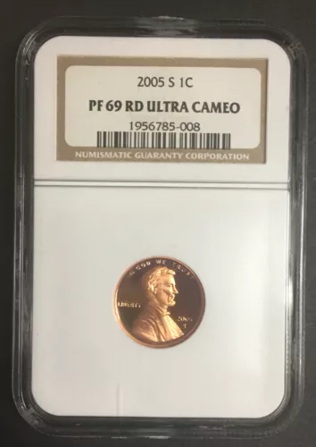 2005-S Lincoln Cent NGC PF 69 RD Ultra Cameo ENN COINS #008
