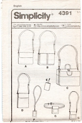 "Bags and Accessories" ©2005 Simplicity Elaine Heigl Design Pattern # 4391 UNCUT - Picture 3 of 6