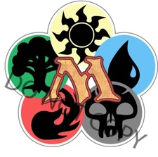 Magic the Gathering Mana Symbols Vinyl Decal Sticker for Car Laptop Water Bottle