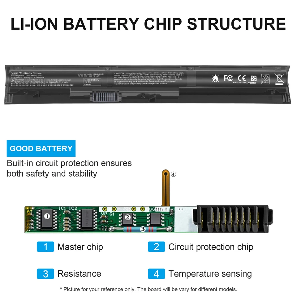 Batería VI04 V104 para HP ProBook 455 G2 440 450 756743-001 756745-001 756744-001 Foto 2 de 4