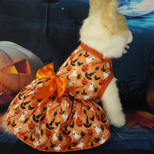 Halloween Dog Clothes Dress Funny Pet Clothing Dress Dog Cat Costume Apparel - Picture 5 of 9