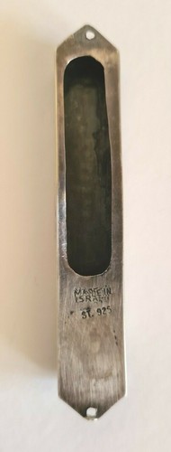 Judaica Small silver mezuzah Decorated with filigree threads - Picture 2 of 2