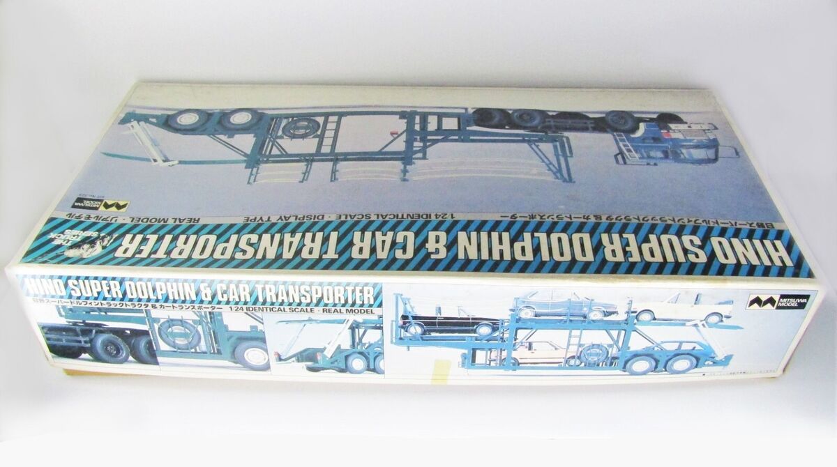 Hino Super Dolphin Truck Tractor & Car Transporter 1/24 Real Hino Super Dolphin Truck Tractor & Car Transporter 1/24 Real