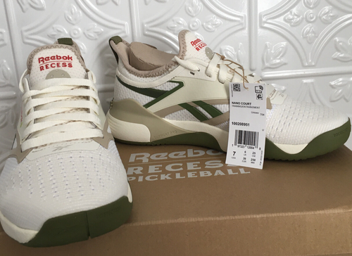 Reebok Nano Court X Recess Sneaker Unisex Men Sz 7 Women's 8.5 Beige Pickleball - Picture 4 of 9