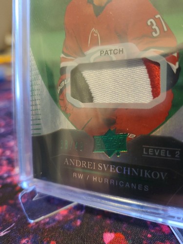 2018-19 Trilogy Rookie Premieres Lvl 2 Andrei Svechnikov Patch /49 - Picture 2 of 4