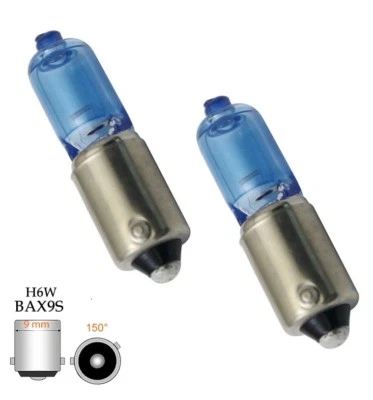 2 H6W Xenon Look Halogen Lampen Set H6W BAX9s 6 Watt 12V Standlicht Ersatz E Pr