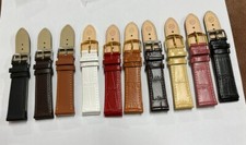 WHOLESALE 50pcs mixed 10 colour Leather Watch Strap Band 20mm 9341