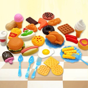 34Pcs-Pretend-Toy-Play-Fast-Food-Mini-Hamburg-French-Fries-Hot-Dog-Ice-Cream-Hot