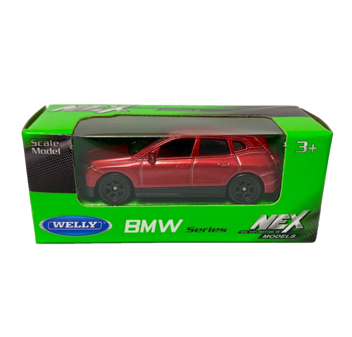 2024 BMW iX Red Welly 1:60 1:64 Series 52431 3" inch Car - Picture 4 of 4