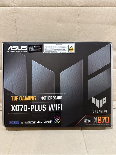 ASUS TUF Gaming Motherboard X870-PLUS WIFI 7 AMD AM5 X870 ATX DDR5