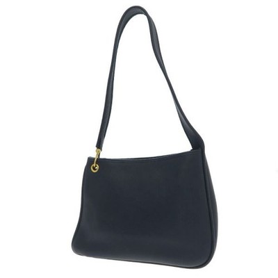 Hermes Manille Navy Leather Shoulder Bag D Stamp Preserve Bag