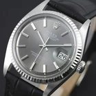 VINTAGE ROLEX 1601 DATEJUST CAL 1570 26JEWELS AUTOAMTIC MEN`S GRAY DIAL WATCH 2