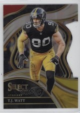 2023 Panini Select Club Level Red & Yellow Prizm Die-Cut TJ Watt #217 1dj9