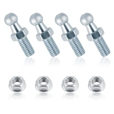 4PCS 10mm Ball Stud,5/16-18 Thread x 3/5 Gas Spring Strut Mount Stud with Har...