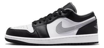 Size 10 - Nike Air Jordan 1 Low 'Black White Grey' Mens Sneakers