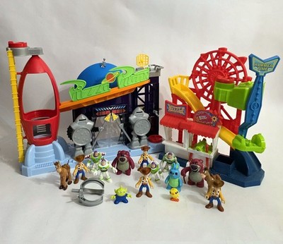 Imaginext Disney Pixar TOY STORY Pizza Planet & Carnival Playset +