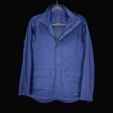 Under Armour Storm1 ColdGear Jacket Womens Small Blue Full Zip Hooded 1284186