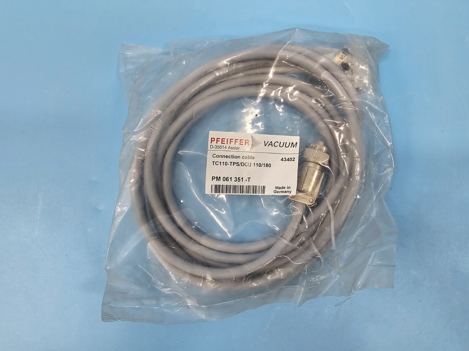 NEW PFEIFFER TC110-TPS/DCU 110/180 , PM061351-T Connection Cable