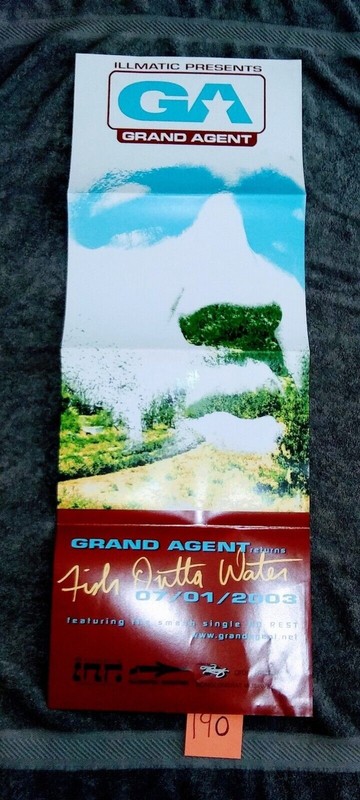 Vintage Hip Hip Grand Agent "Fish Outta Water" Poster 12x32