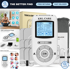 Dual Channel TENS EMS Unit - 40 Intensities, 24 Modes, Muscle Stimulator, Pain R