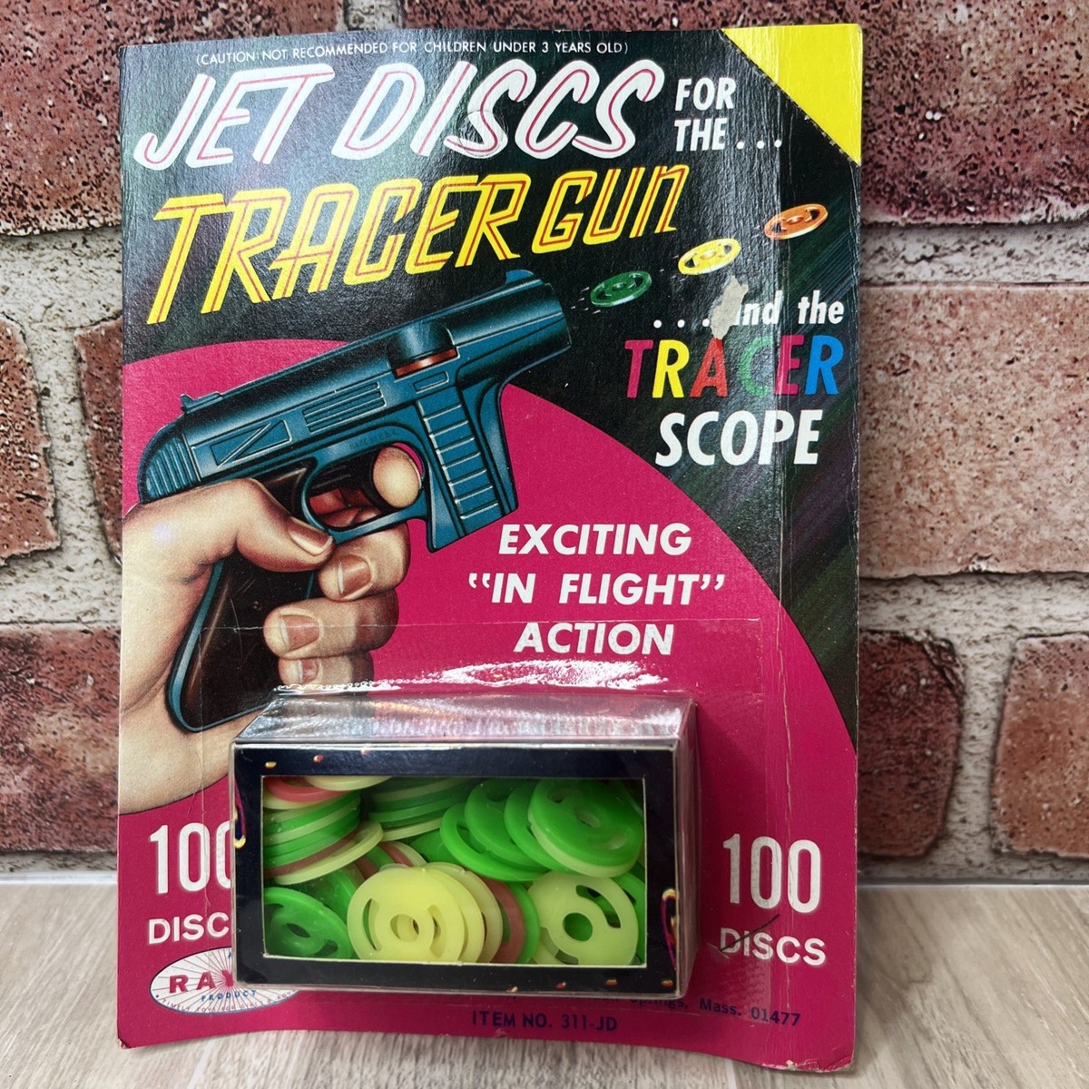 トイガン 100 Vintage Star Trek 100 Jet Disc Tracer Gun Space Toy Ammo Ray Line