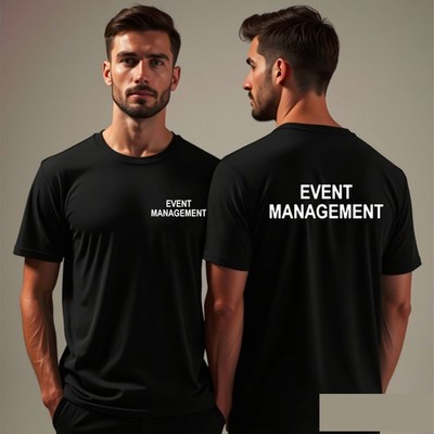 Eventmanagement T-Shirt Workwear Hochzeit Festivals Konzert Event Orgainsor Tee