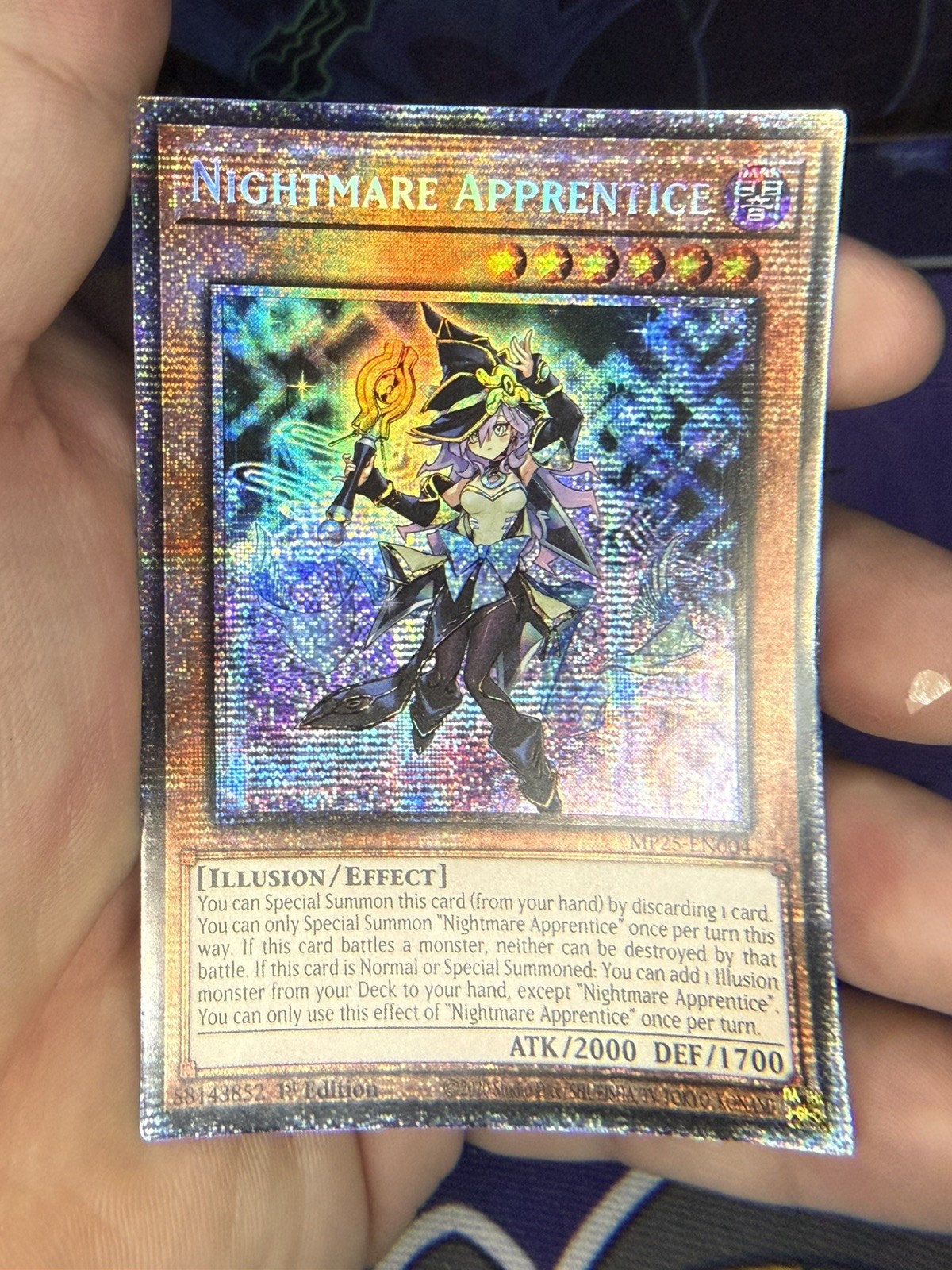 Nightmare Apprentice MP25-EN004 2025 Mega-Pack Starlight Rare 1st Edition NM 