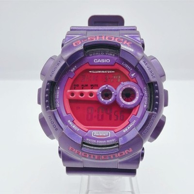 CASIO G-SHOCK GD-100SC Crazy Colors Purple Digital Herrenuhr 55mm