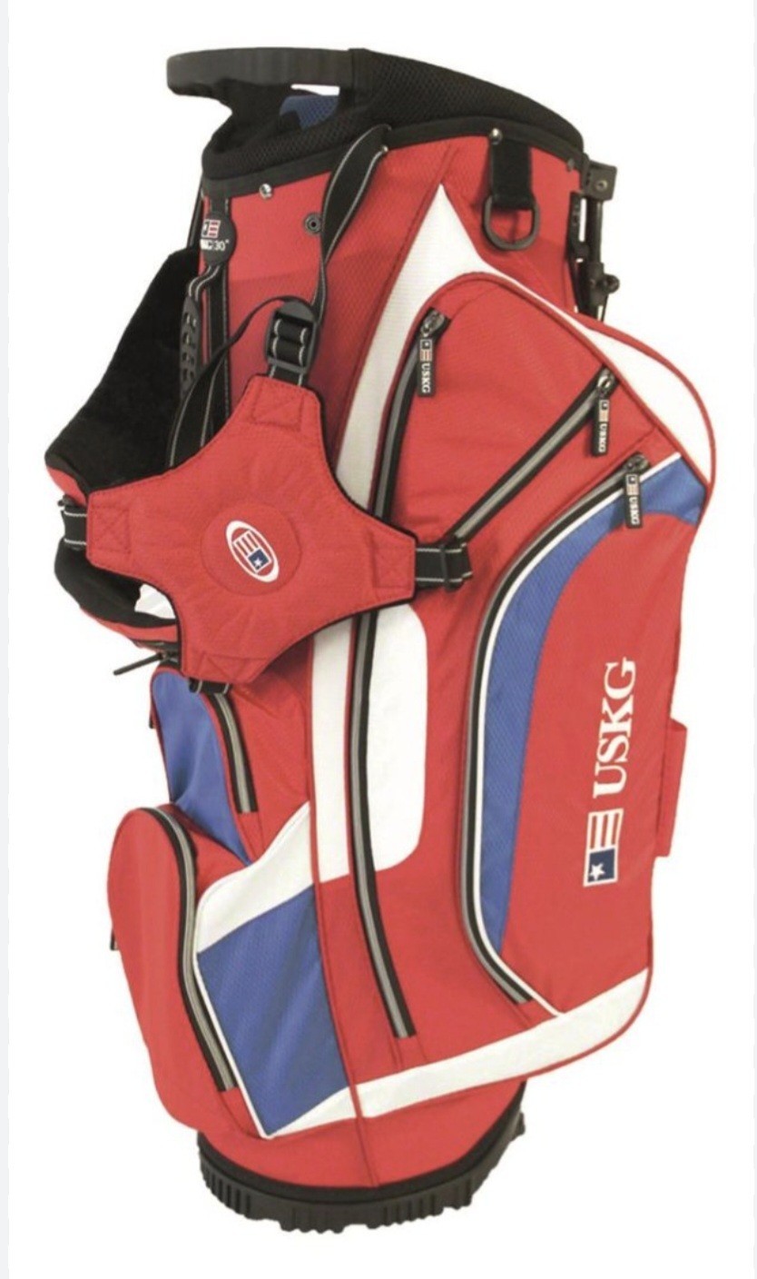 U.S. Kids Golf (USKG) Tournament Stand Golf Bag - Red/Blue