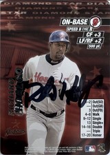 2001 MLB Showdown Richard Hidalgo Diamond Star Promo Signed Auto