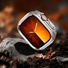 Luxury Metal Case for Apple Watch Ultra 1/2/3 49mm Zinc Alloy  PC Bumper Cover