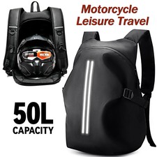 Motorcycle Backpack 50l Large Multifunctional Waterproof Helmet Bag for Bicycle