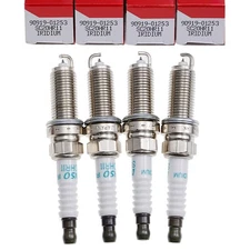 4PCS OEM 90919-01253 DENSO Spark Plugs for TOYOTA SCION LEXUS NEW