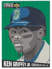 Ken Griffey Jr. HOF CL 1994 Collector's Choice Silver Sign. #317 NRMT+ Mariners