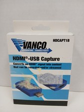 Vanco HDMI - USB Capture Converts an HDMI Signal into Content HDCAPT1B