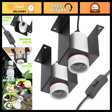 Ceramic Heat Lamp Socket for Reptiles - Terrarium Light Fixture for Geckos  Liz