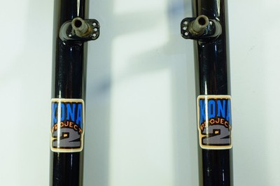 Kona P2 Cromoly Fork   26''   Rim Brake   Black Powder Coated