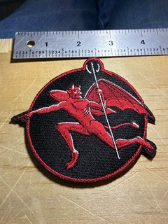 1990s/2000s? US AIR FORCE PATCH 107th FIGHTER SQUADRON ORIGINAL USAF STICKY!