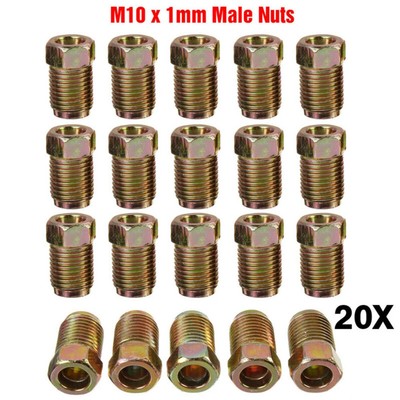 Inverted Flares Muttern Bremsleitung Fittings 20x Satz End Union Stecker hochwer