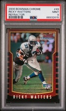 2000 BOWMAN CHROME REFRACTOR #49 RICKY WATTERS PSA 9