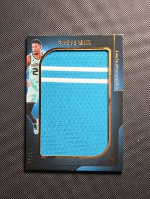 BRANDON MILLER 2024/25 PANINI SILHOUETTE GAME WORN PATCH 24/49