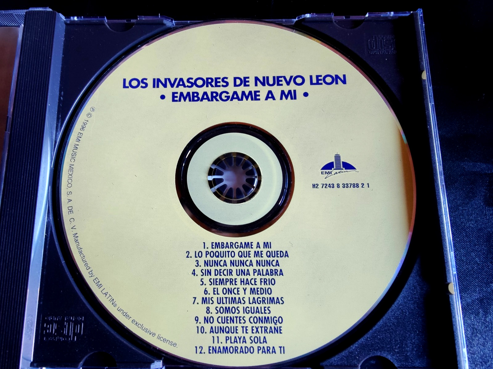 Los Invasores De Nuevo Leon "Embargame a mi" Cd Original 1996 EMI Latin Norteno