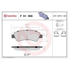 Satz Bremsbeläge Bremsklötze vorne für Peugeot 307 3A/C 3E SW 3H | 24541392